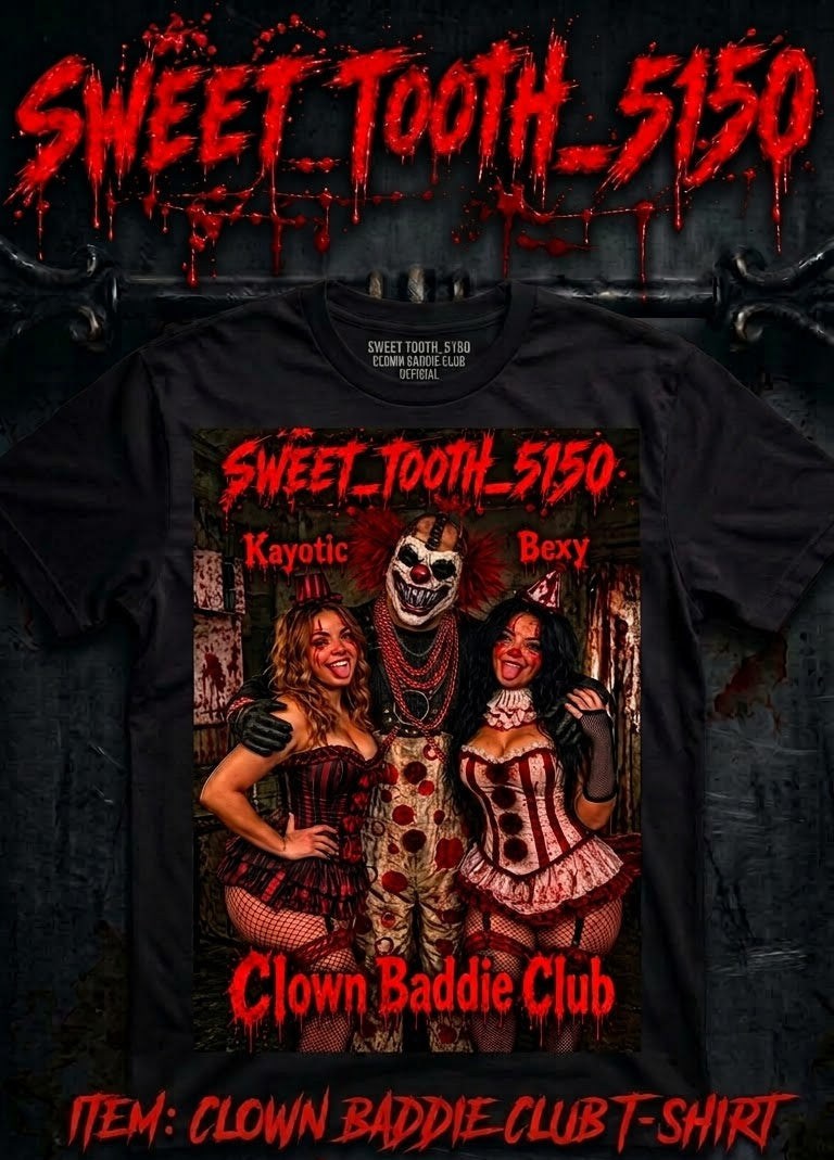 "CLOWN BADDIE CLUB" T-Shirt VIVID AF DTF